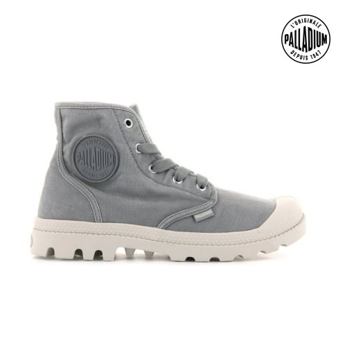 Palladium Pampa Hi Women's Boots Grey | UK L890-YQA